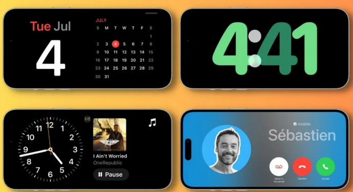 娄星苹果手机维修分享iOS17横屏充电待机显示有什么好处 