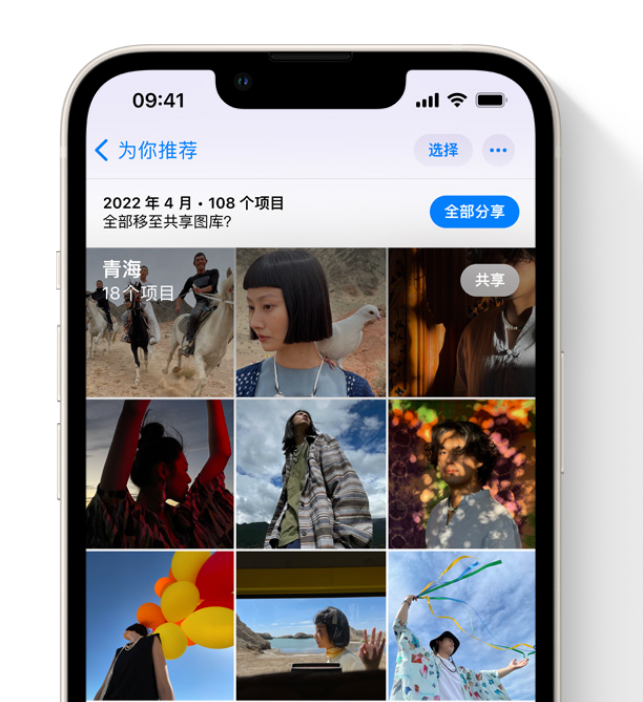 娄星苹果维修网点分享在 iPhone 上使用共享图库 