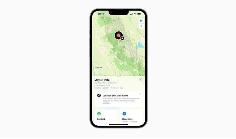 娄星苹果14维修分享iPhone14系列中 FindMy功能通过卫星分享位置方法教程 