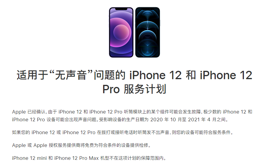 娄星苹果手机维修分享iPhone 12/Pro 拨打或接听电话时无声音怎么办 