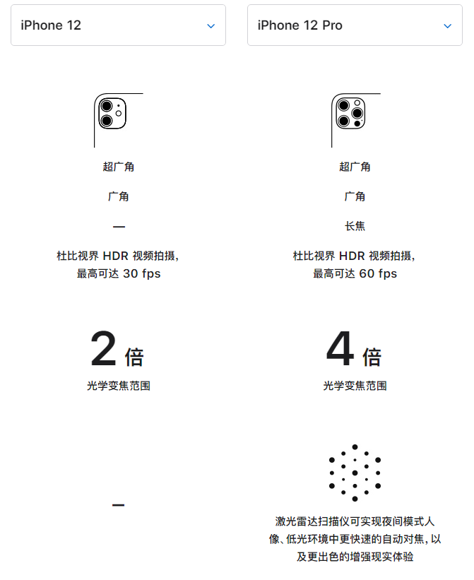 娄星苹果手机维修分享苹果 iPhone 12 与 iPhone 12 Pro 选哪款 